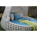 Poltrano de vime de vime Rattan Sunbed